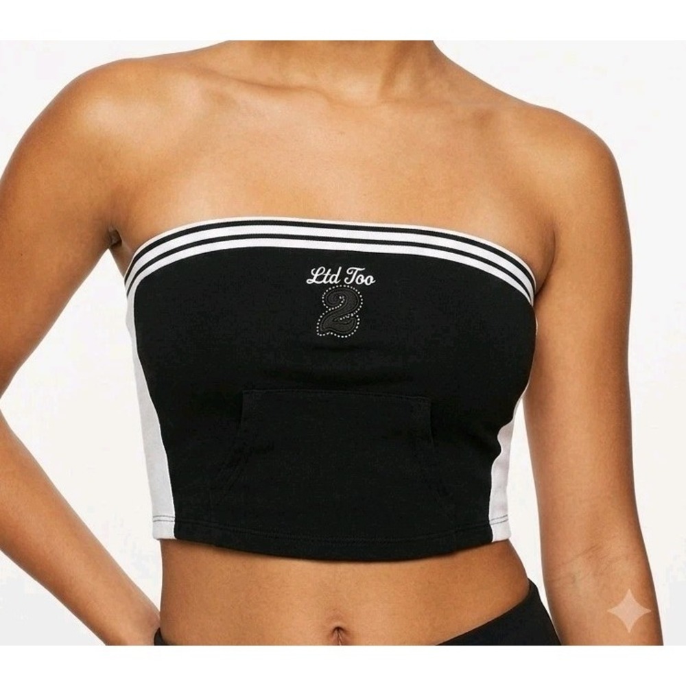 Juniors' Limited Too Terry Tube Top Black Size L